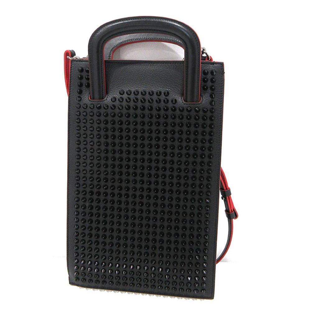 Christian Louboutin Trick Track Studded Bag Shoulder Black